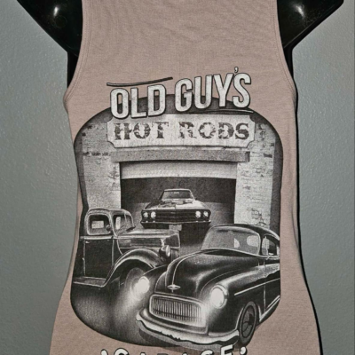 Ladies Old Guy's Garage Tank Top