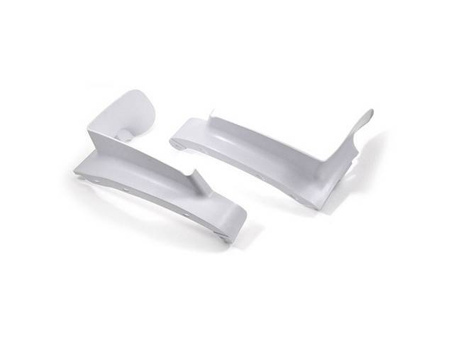 Front Bumper Filler Panels, LH and RH, Pair, Urethane Rubber, reproduciton